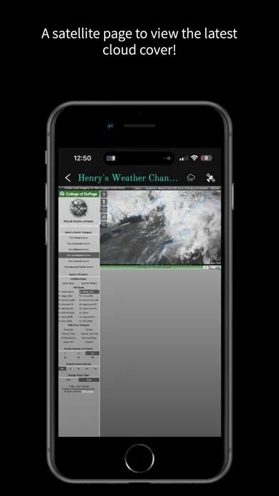 Captures d'écran de Henry's Weather Channel
